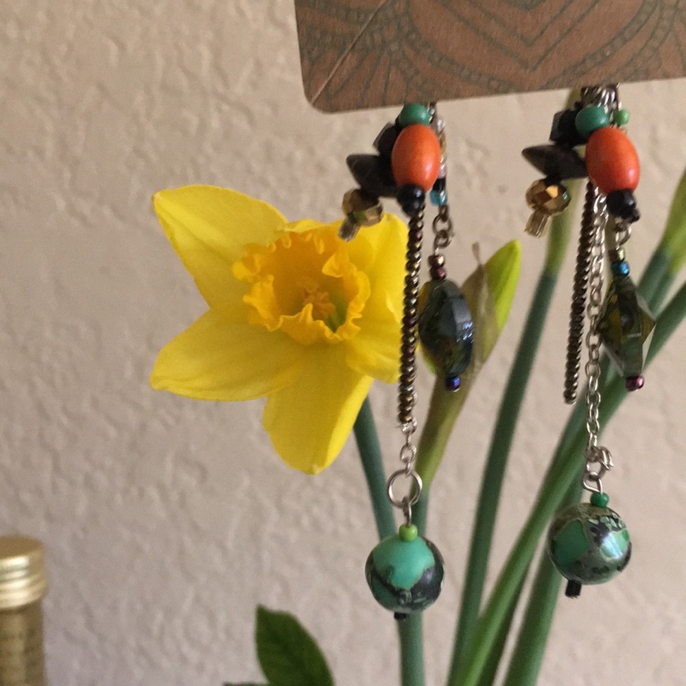 multiple colors- pierced earrings